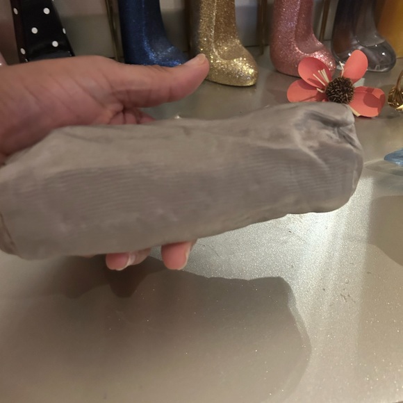 COPY - Authentic Prada Small Silver Cosmetic/Lipstick/Accessories Bag. - Picture 6 of 7